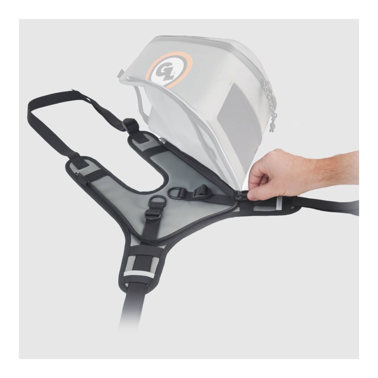 New GIANT LOOP Giant Loop Fandango Tank Bag - Grey #GLFTB21G