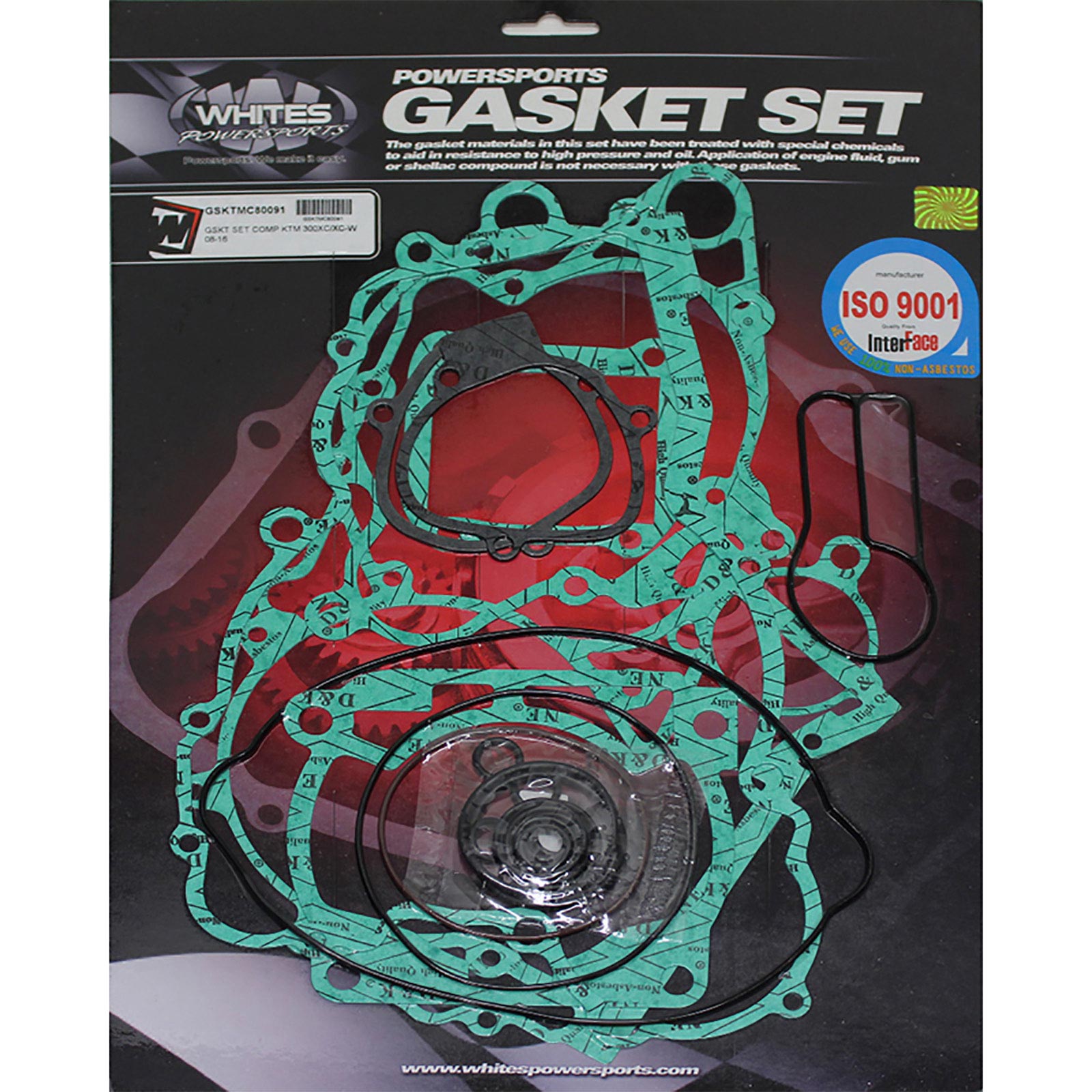 New WHITES Complete Gasket Set For KTM 300XC/XC-W 2008-2016 #GSKTMC80091