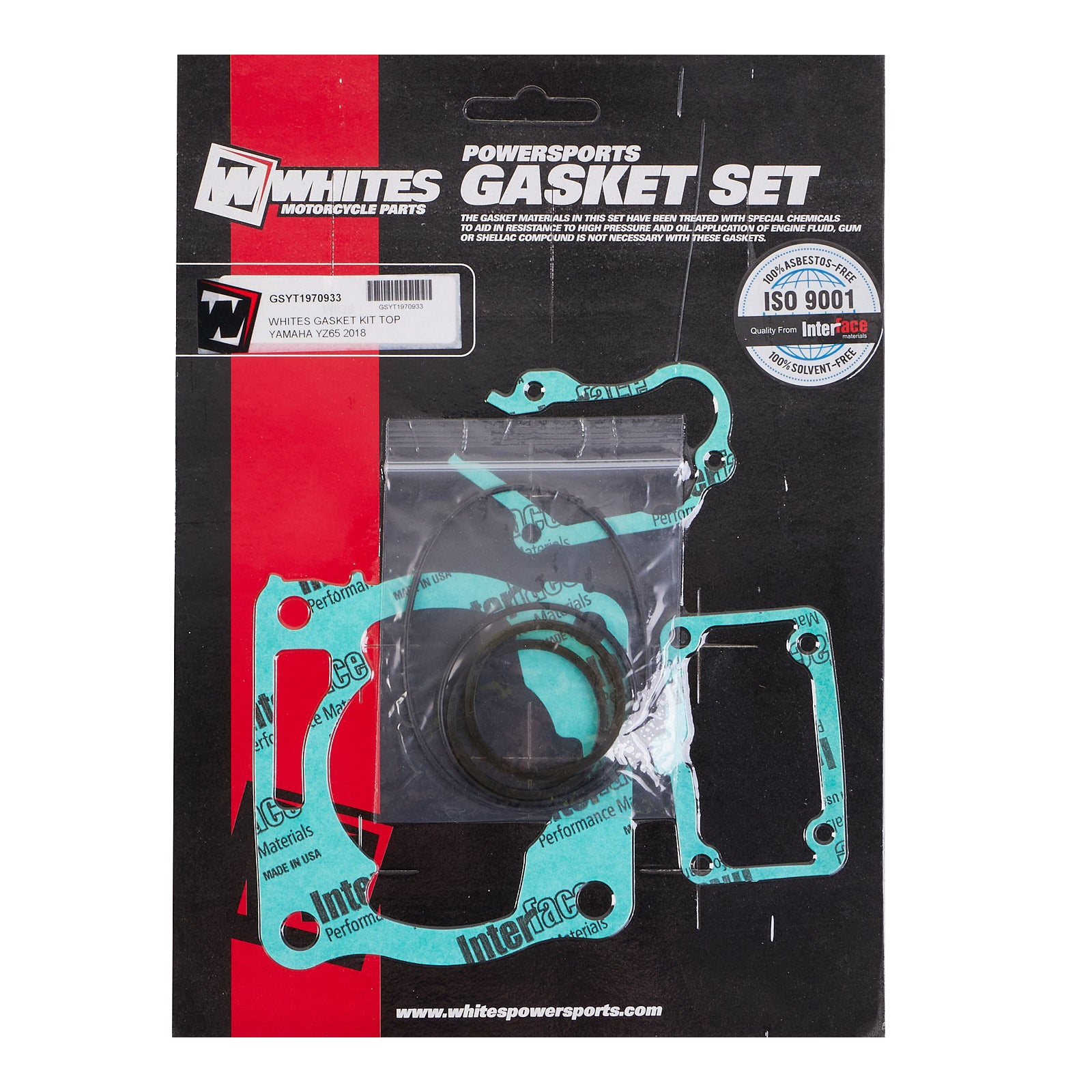 New WHITES Engine Top End Gasket Kit For Yamaha YZ65 2018 #GSYT1970933