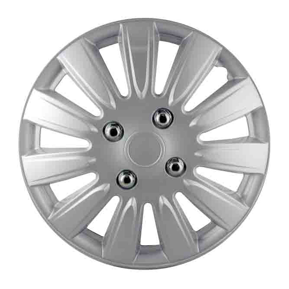 New GEAR-X Silver CRYOPHIS Wheel Cover 14'' Set of 4 GX1011-14