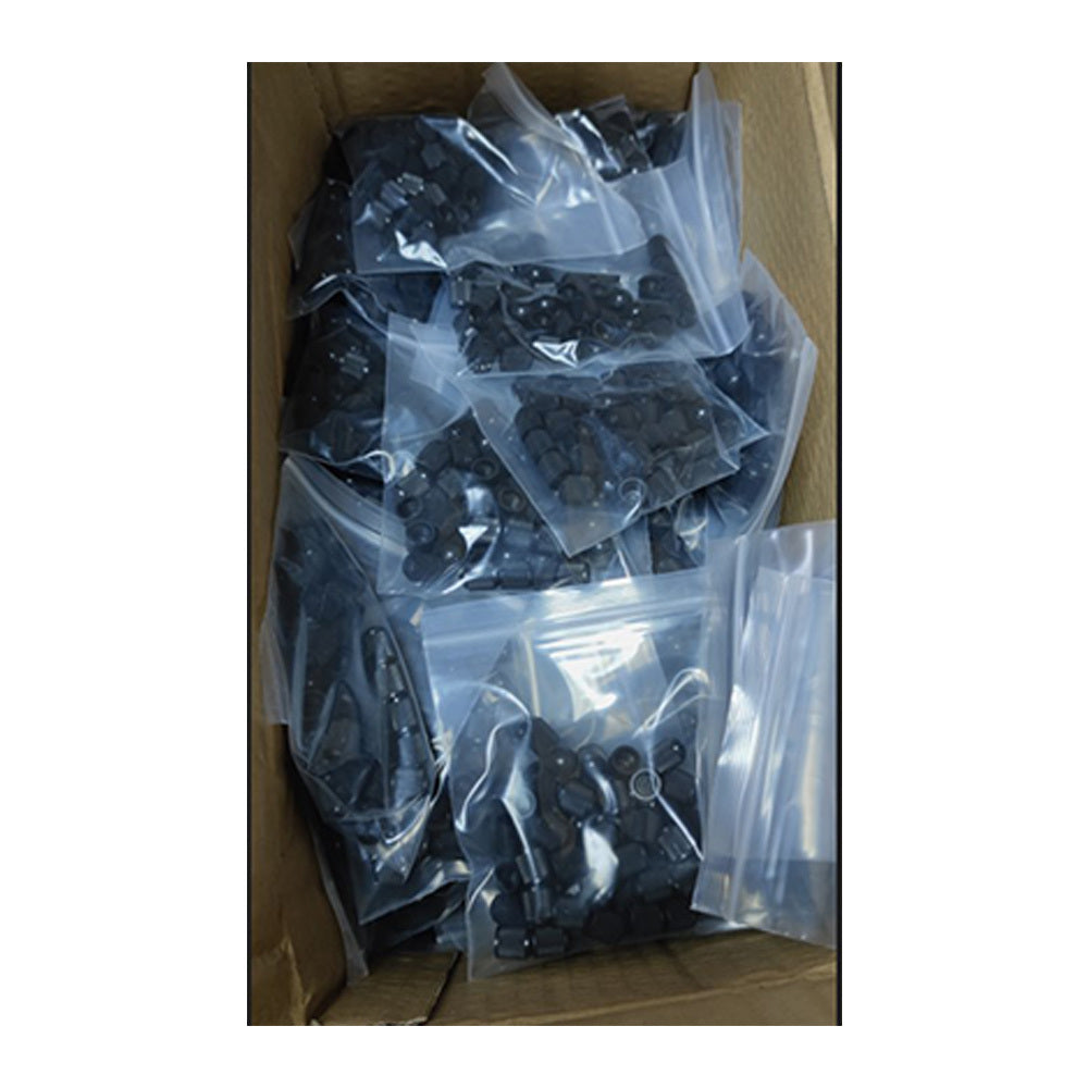 New GEAR-X Black Colour Plastic Valve Caps 50 Pack GXPVCB-50