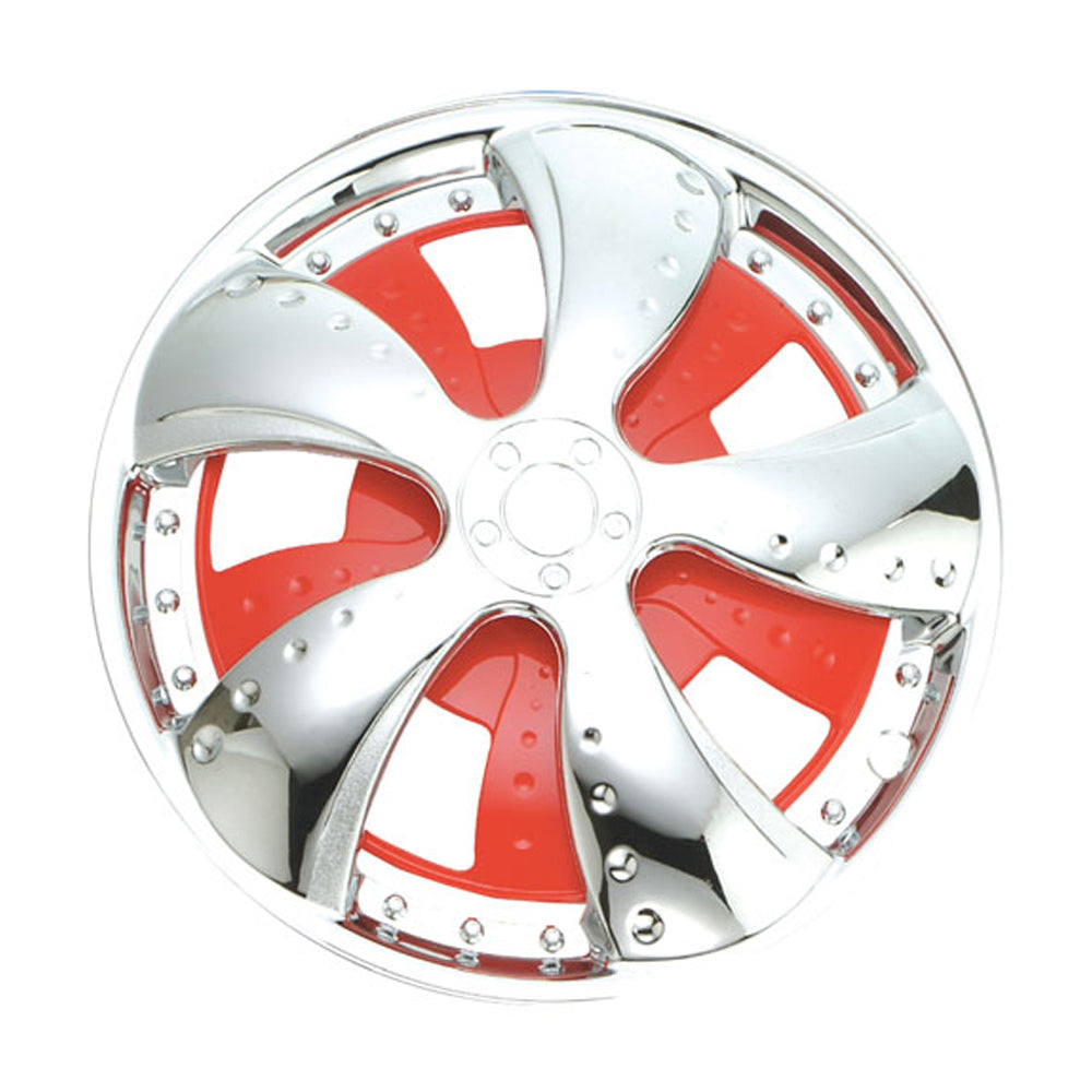 New GEAR-X Red Spinner Single TAIPAN Wheel Cover 14'' GXS10R-14-1