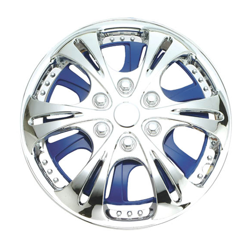 New GEAR-X Blue Spinner Single NATRIX Wheel Cover 15'' GXS14B-15-1