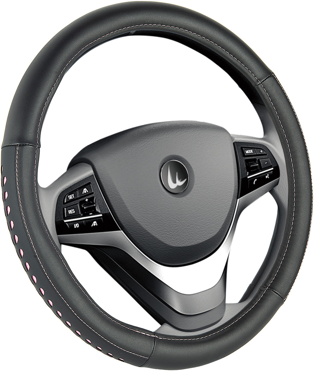 New GEAR-X Medium Pink Steering Wheel Cover Fit 14.5” - 15.5” / 37 - 39 cm GXSW