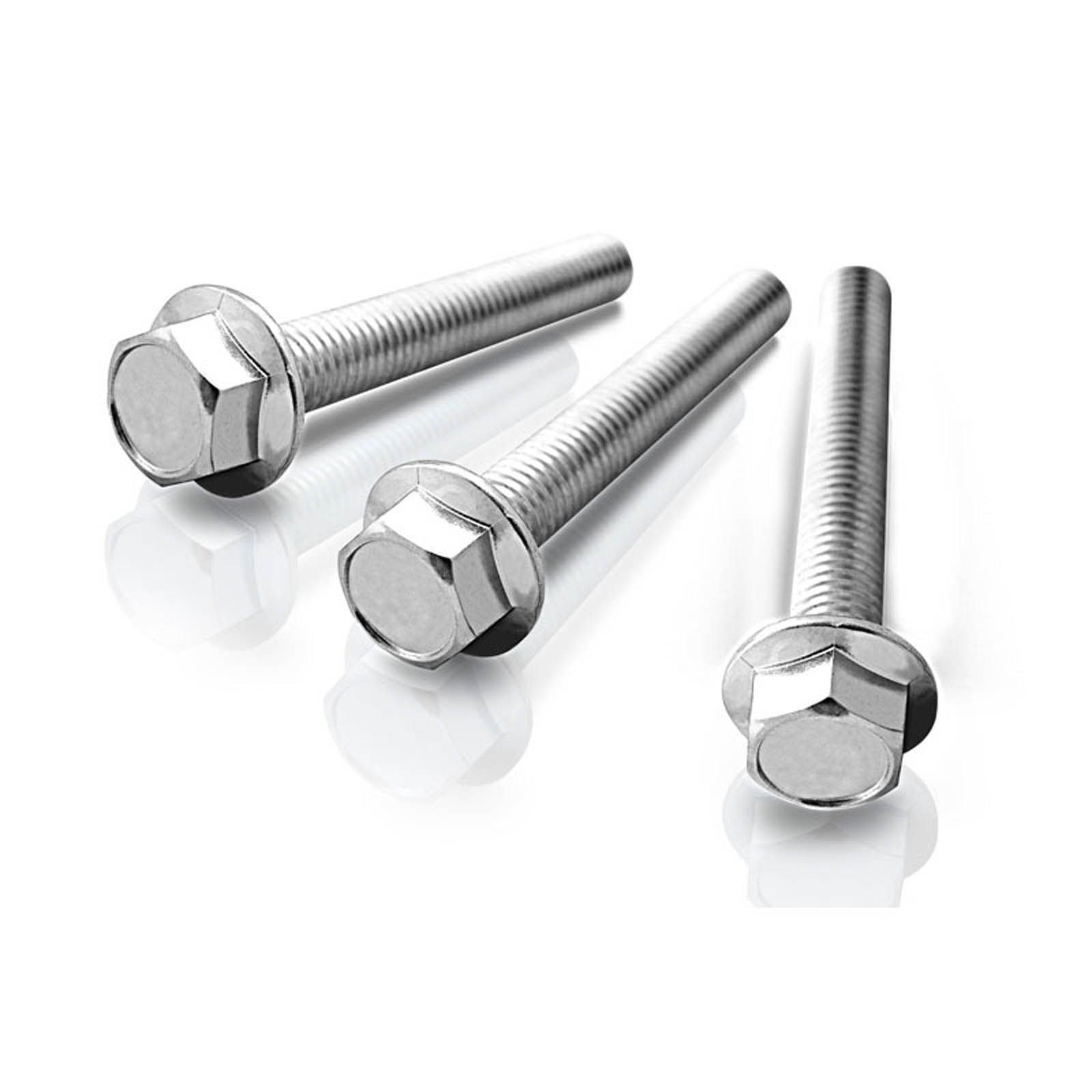 New WHITES Motorcycle Bolt Flange High-Tension - 8 x 45mm (50 Pack) #HWBT8X45