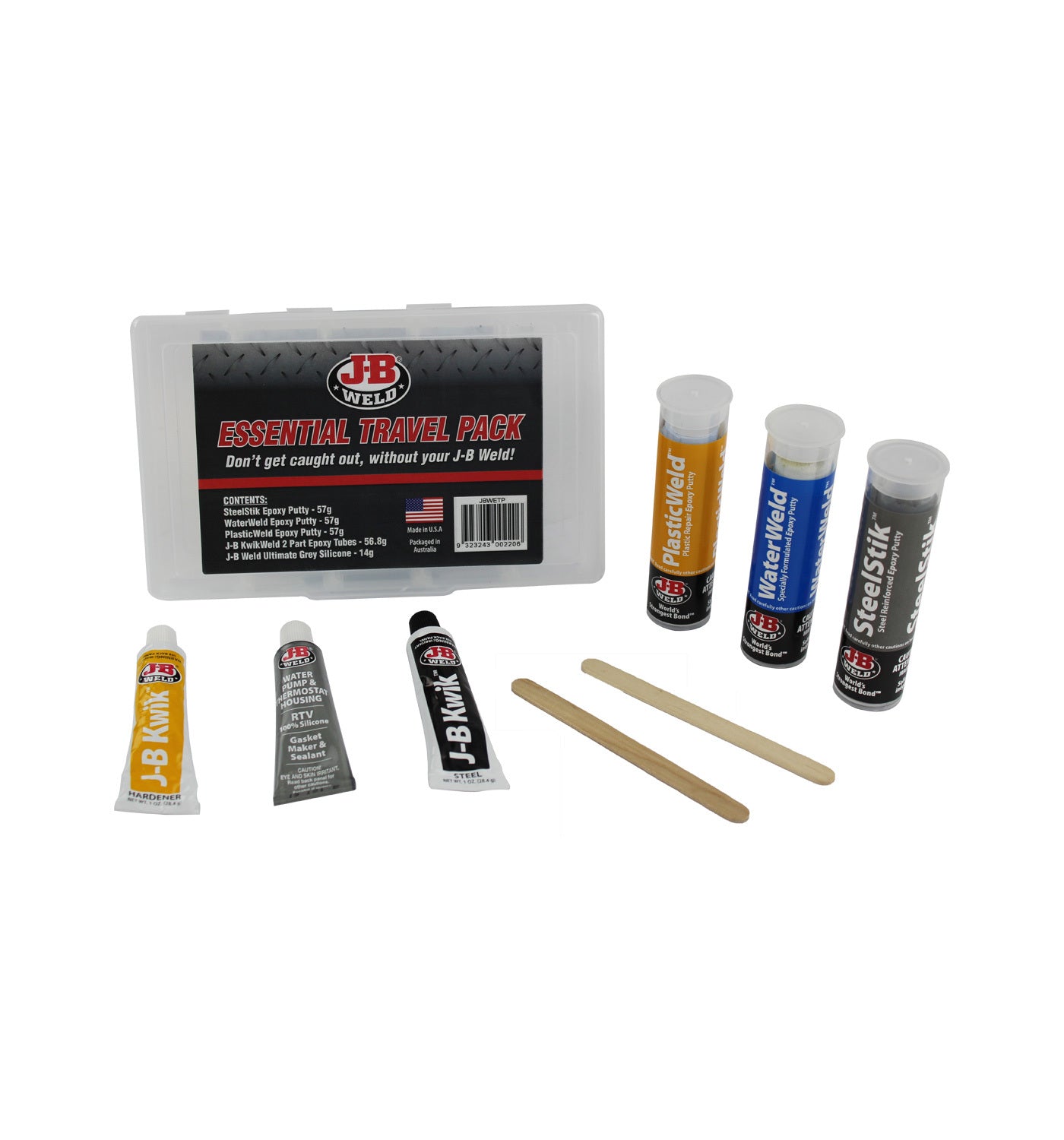 New JB WELD Epoxy Putty & Silicone Essential Travel Pack JBWETP | Australian Moto Spares