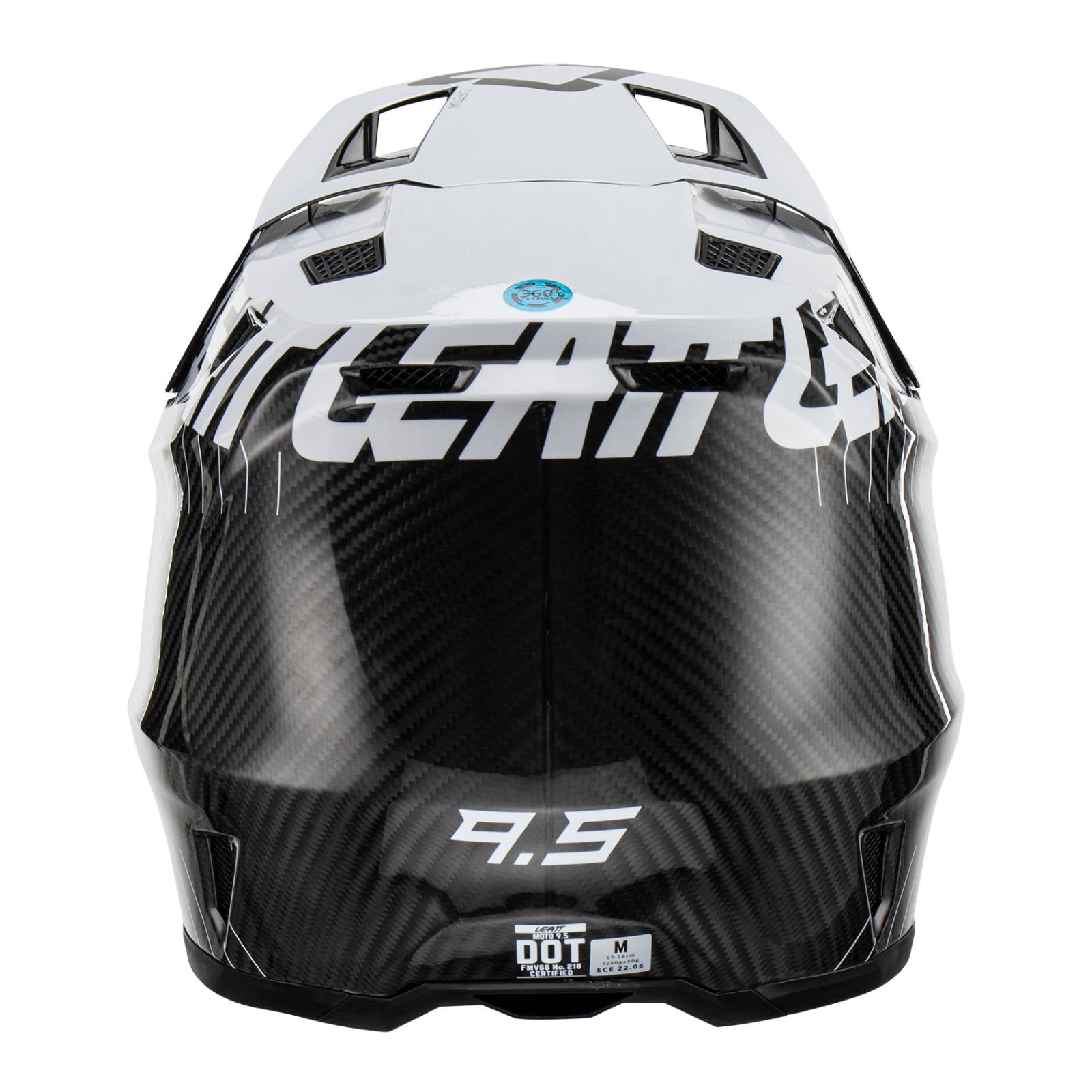 New LEATT 9.5 Helmet Kit - Carbon/ White (S) #LE1023010201