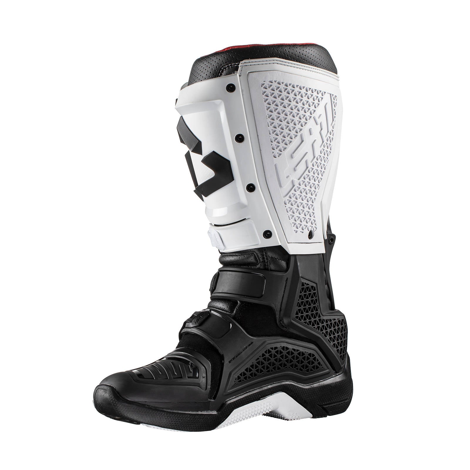 New LEATT 5.5 Flexlock GPX Off Road Boot - White / Black #LE3020002124