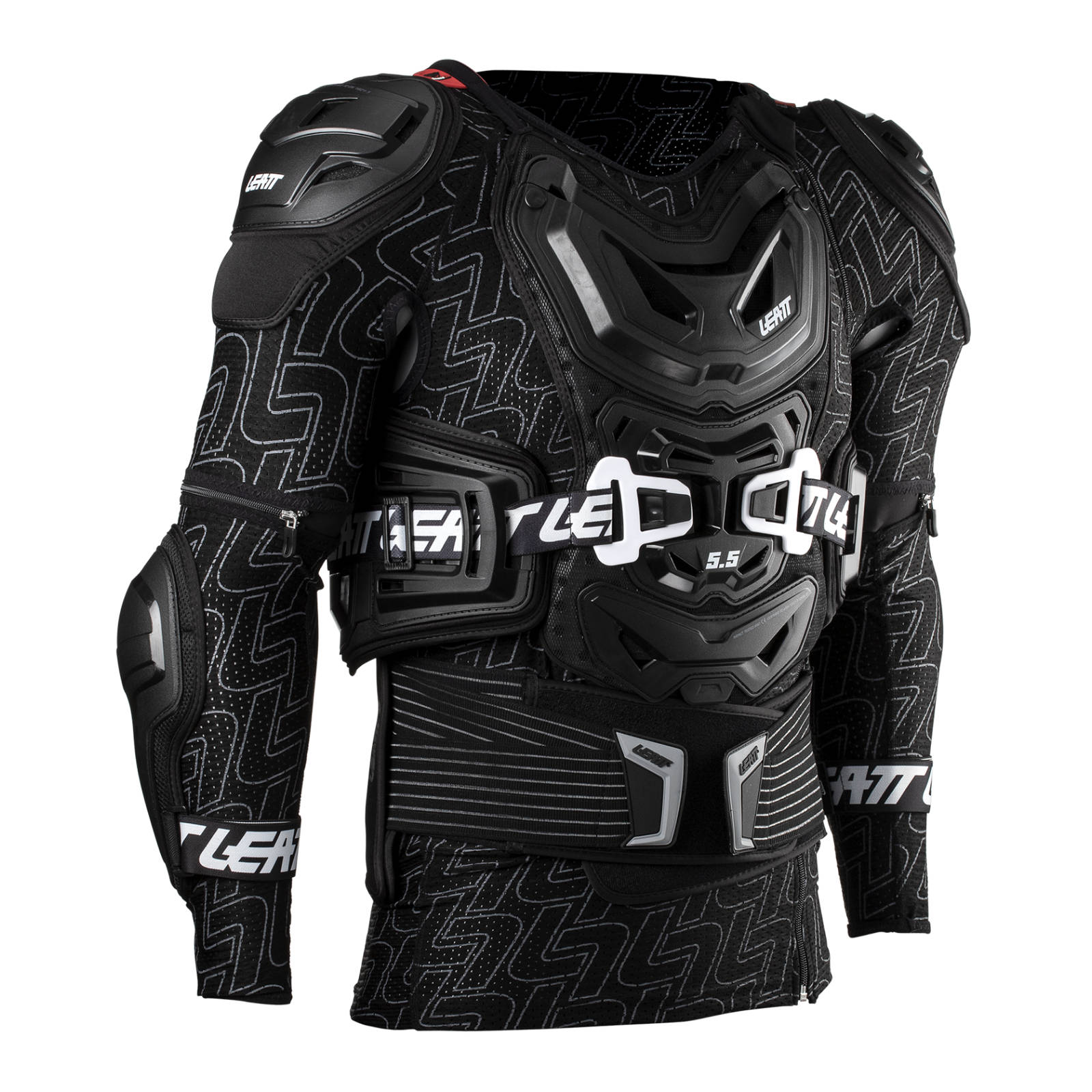 New LEATT Body Protector 5.5 Black - Small / Medium 160-172CM #LE5015400100