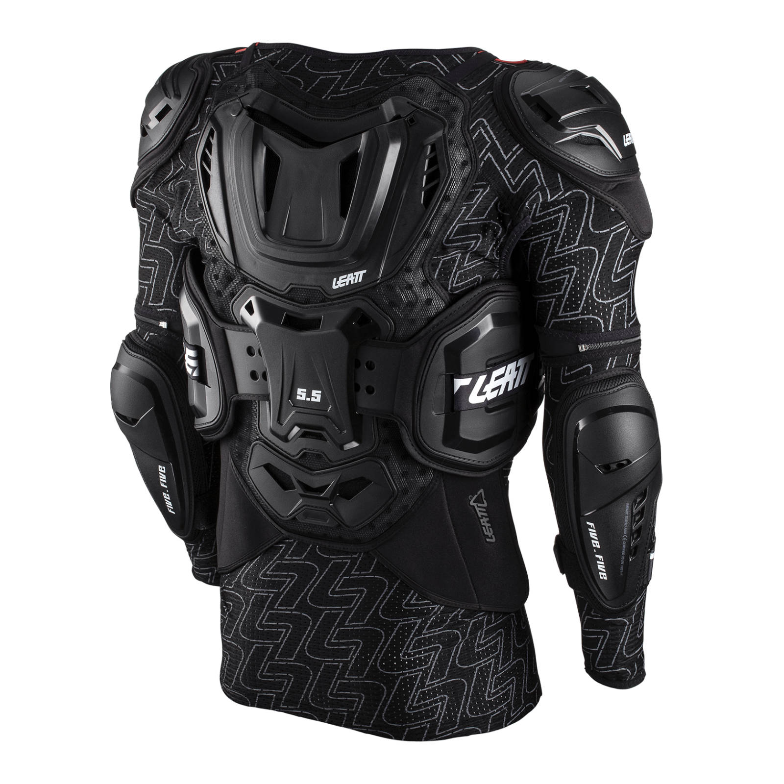New LEATT Body Protector 5.5 Black - Small / Medium 160-172CM #LE5015400100