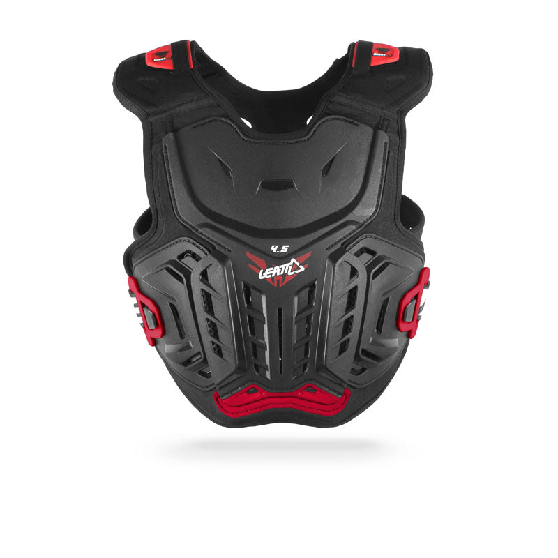 LEATT Chest Protector 4.5 Black / Red JNR - Small/Medium 134-146CM #LE5017120115