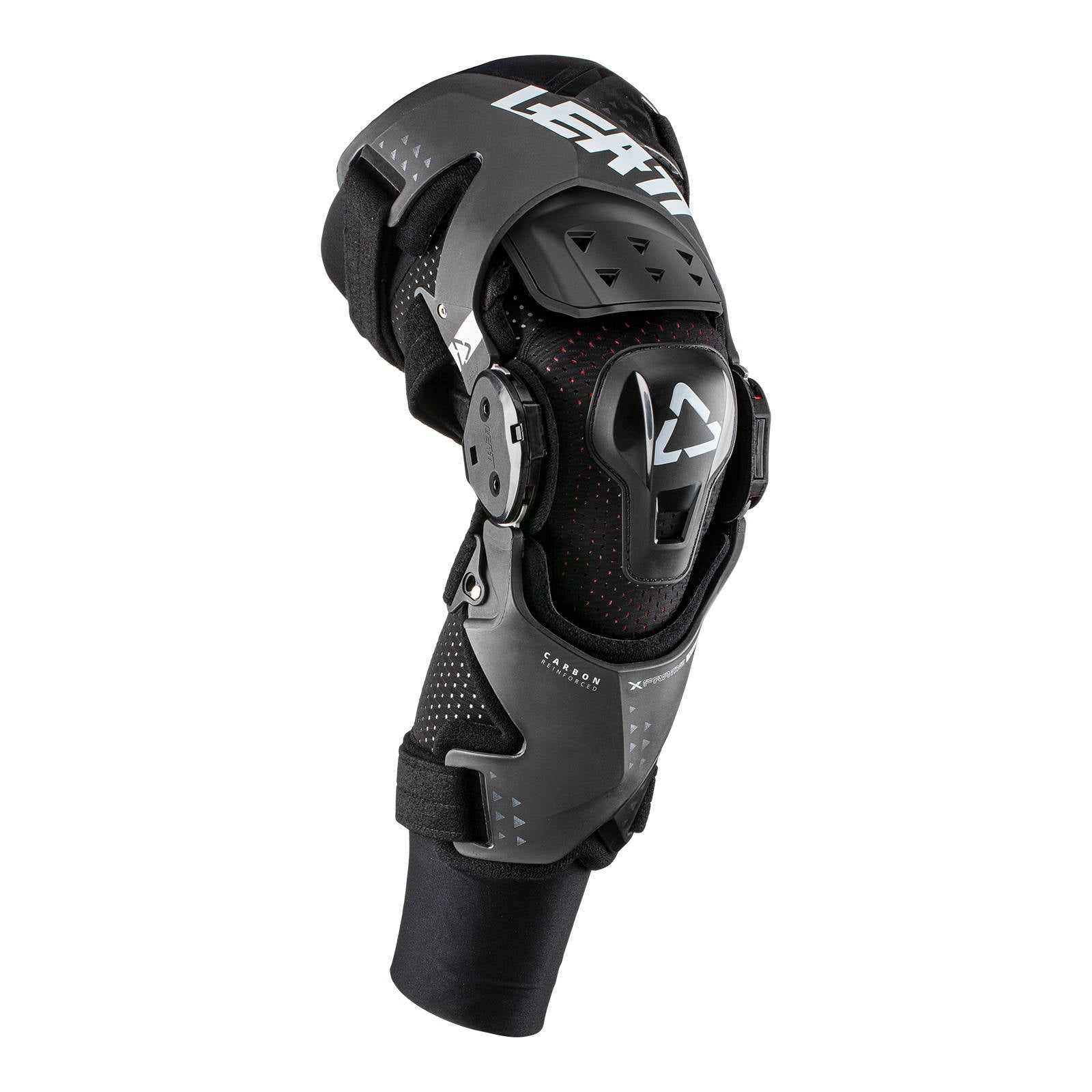 New LEATT X-Frame Hybrid Knee Brace Pair - Black Large #LE5021200102