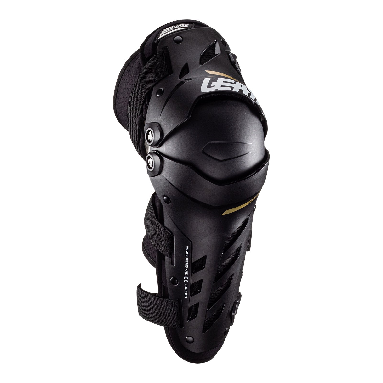 New LEATT Knee & Shin Guard Dual Axis Black - Large / XL #LE5022141231