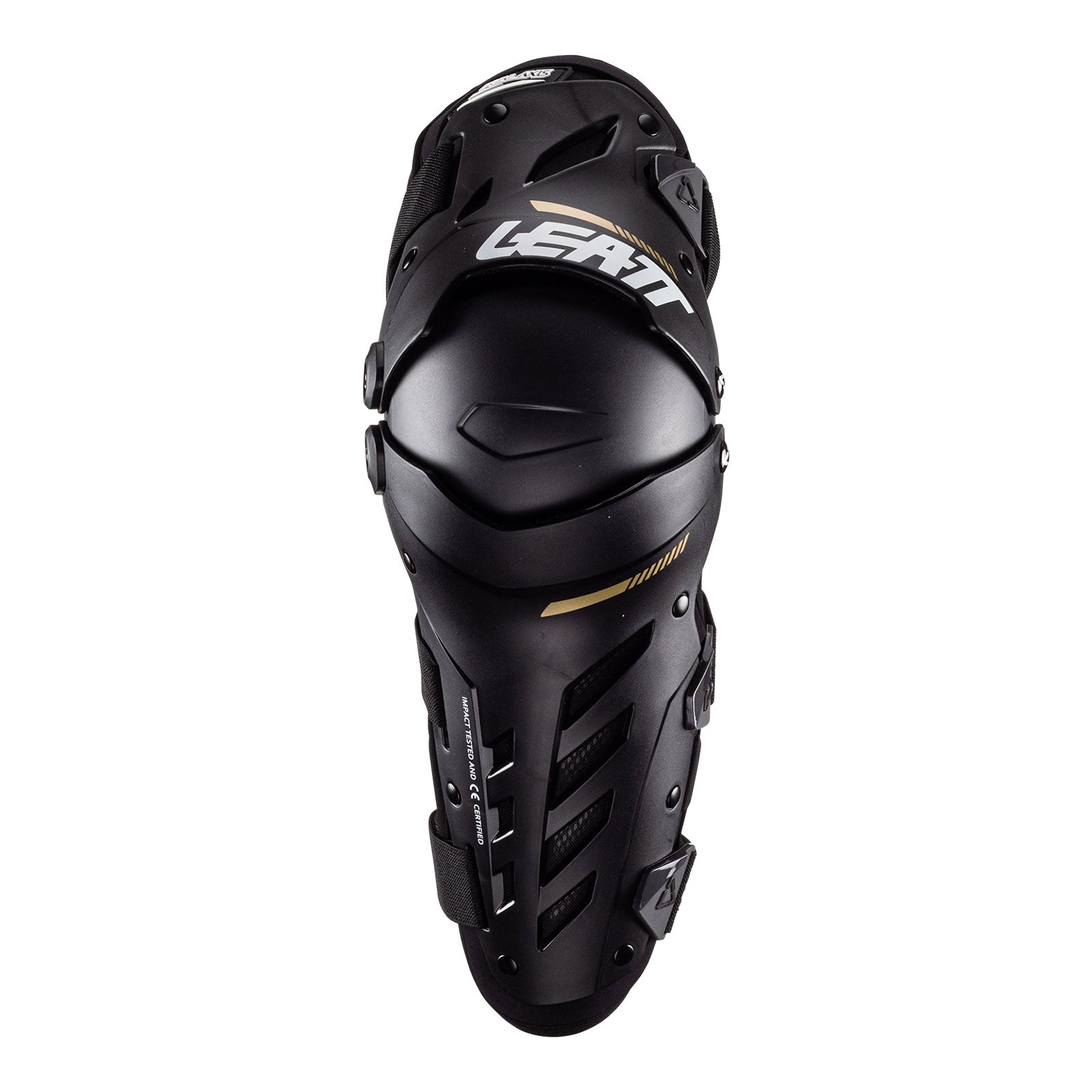 New LEATT Knee & Shin Guard Dual Axis Black - Large / XL #LE5022141231