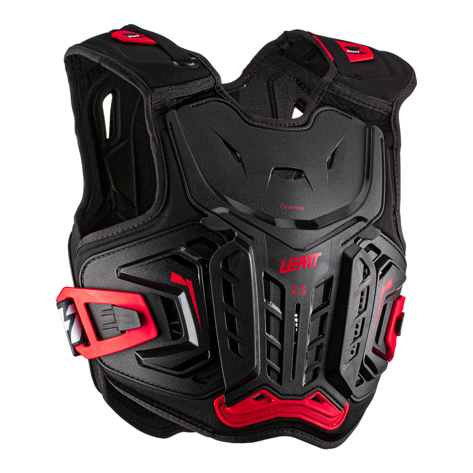 New LEATT Chest Protector 2.5 Black / Red JNR 134-146CM #LE5022151390