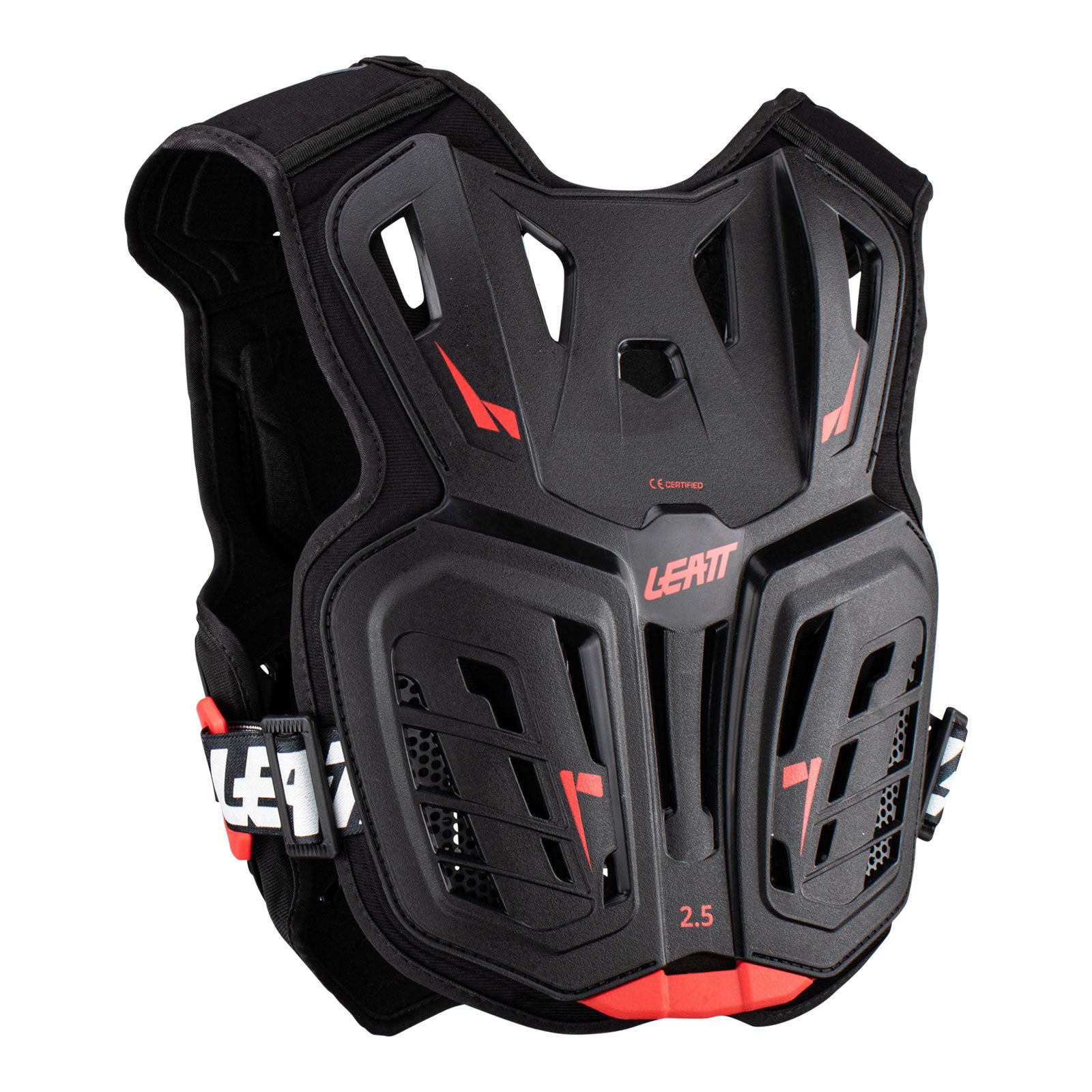 New LEATT Chest Protector 2.5 Black / Red JNR 134-146CM #LE5022151390