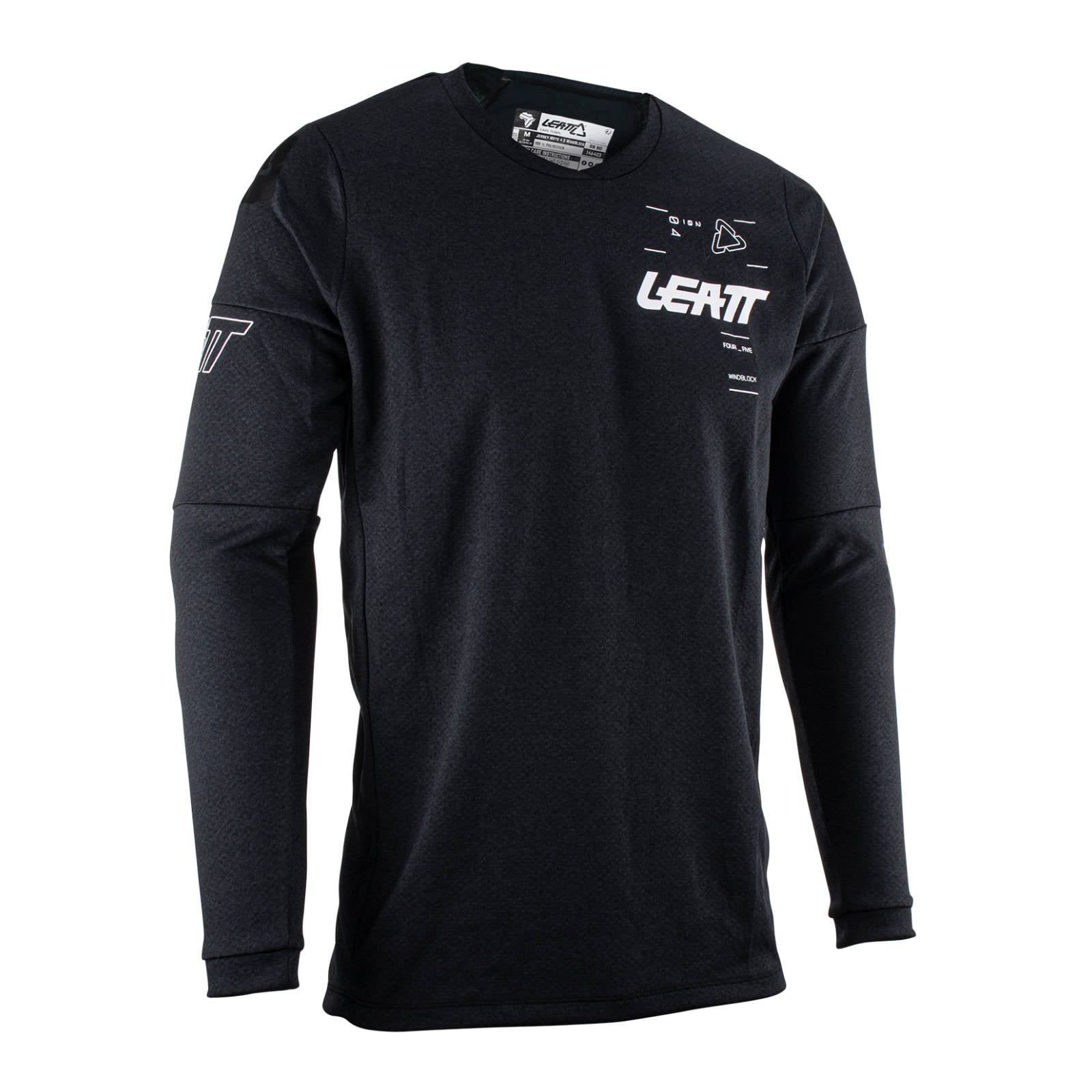 New LEATT 4.5 Windblock Off-Road Jersey v.24 - Black Medium #LE5023031401