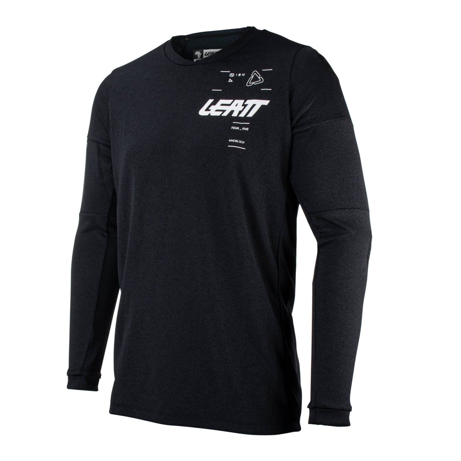 New LEATT 4.5 Windblock Off-Road Jersey v.24 - Black Large #LE5023031402