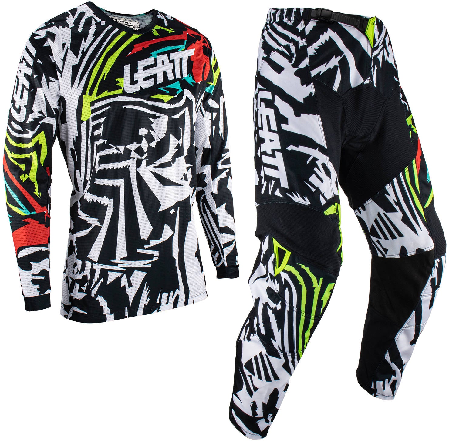 New LEATT Off-Road 2023 3.5 Junior Ride Kit - Zebra (XL) #LE5023033105