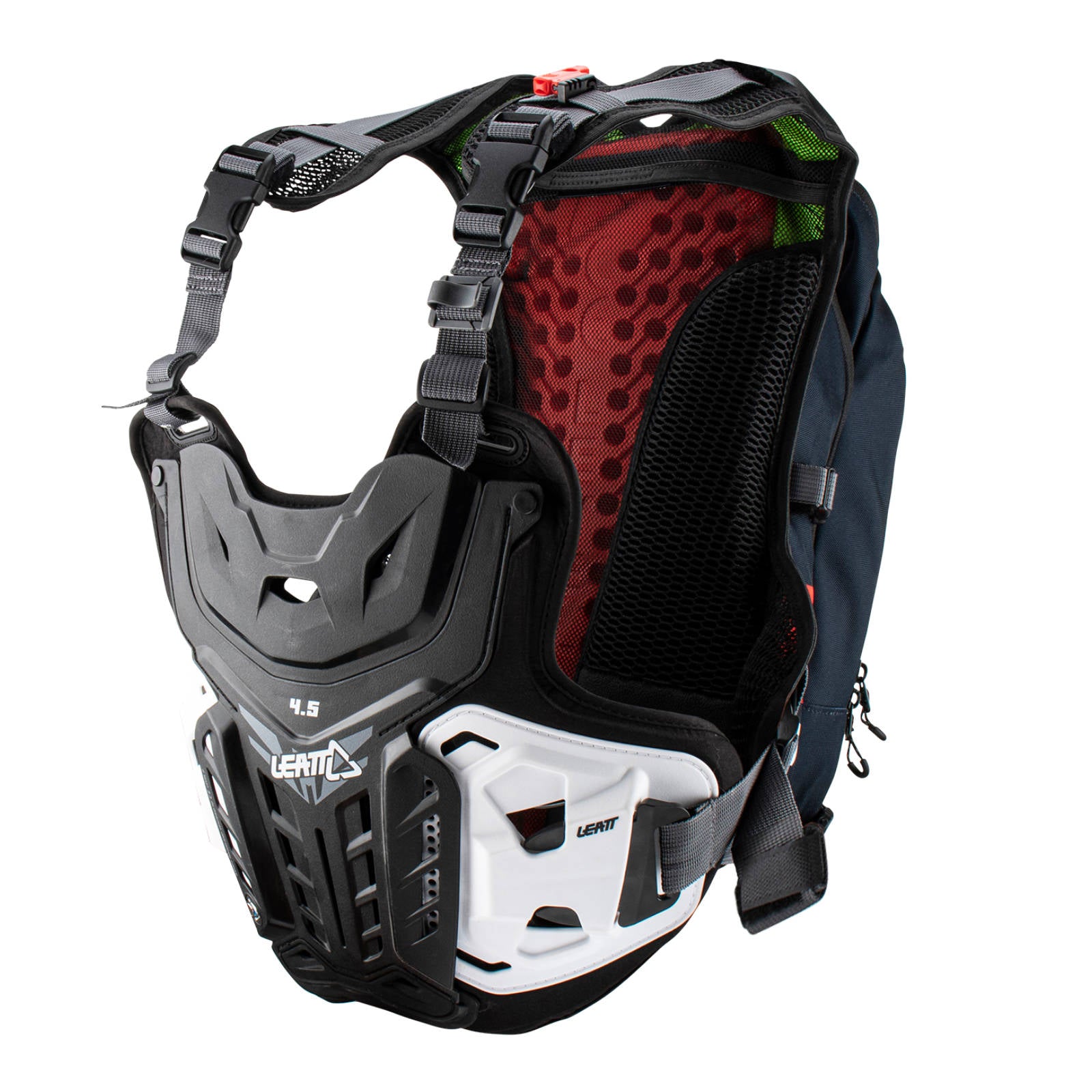 New LEATT Chest Protector 4.5 HYDRA Black / Red #LE7023051500