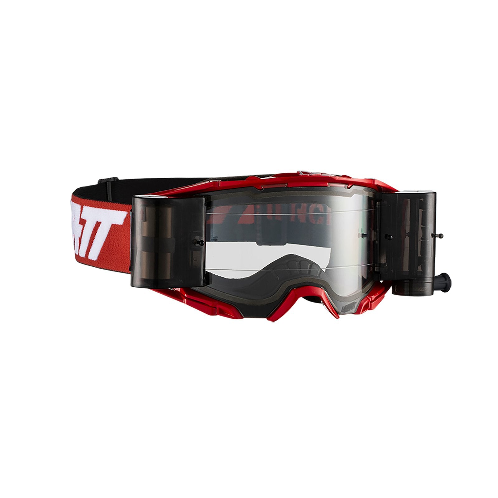 New LEATT Goggle Velocity 6.5 Roll-Off Red/White - Clear Lens LE8019100053