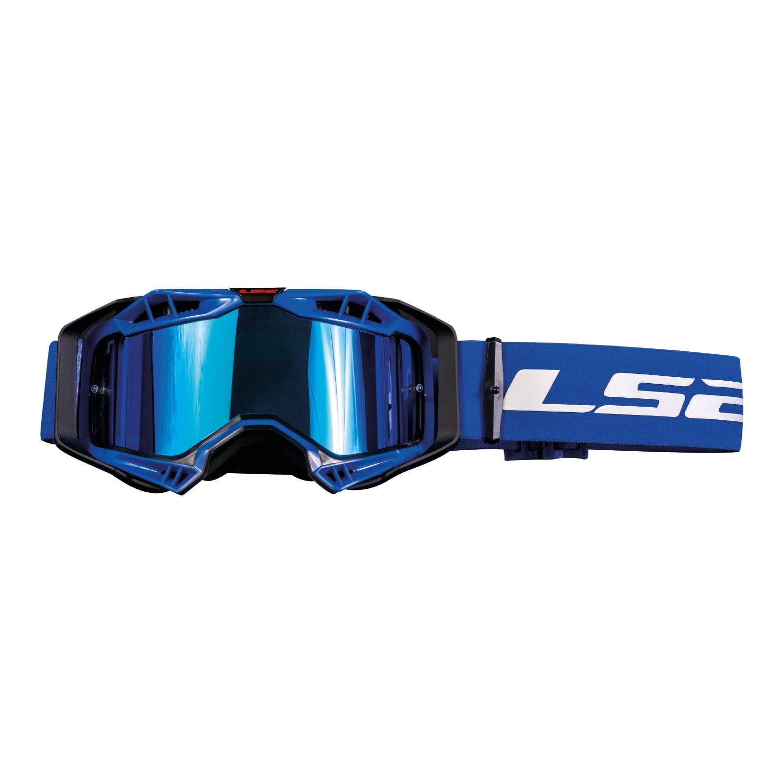New LS2 Aura PRO Goggle With Iridium Lens - Blue #LS27201002026
