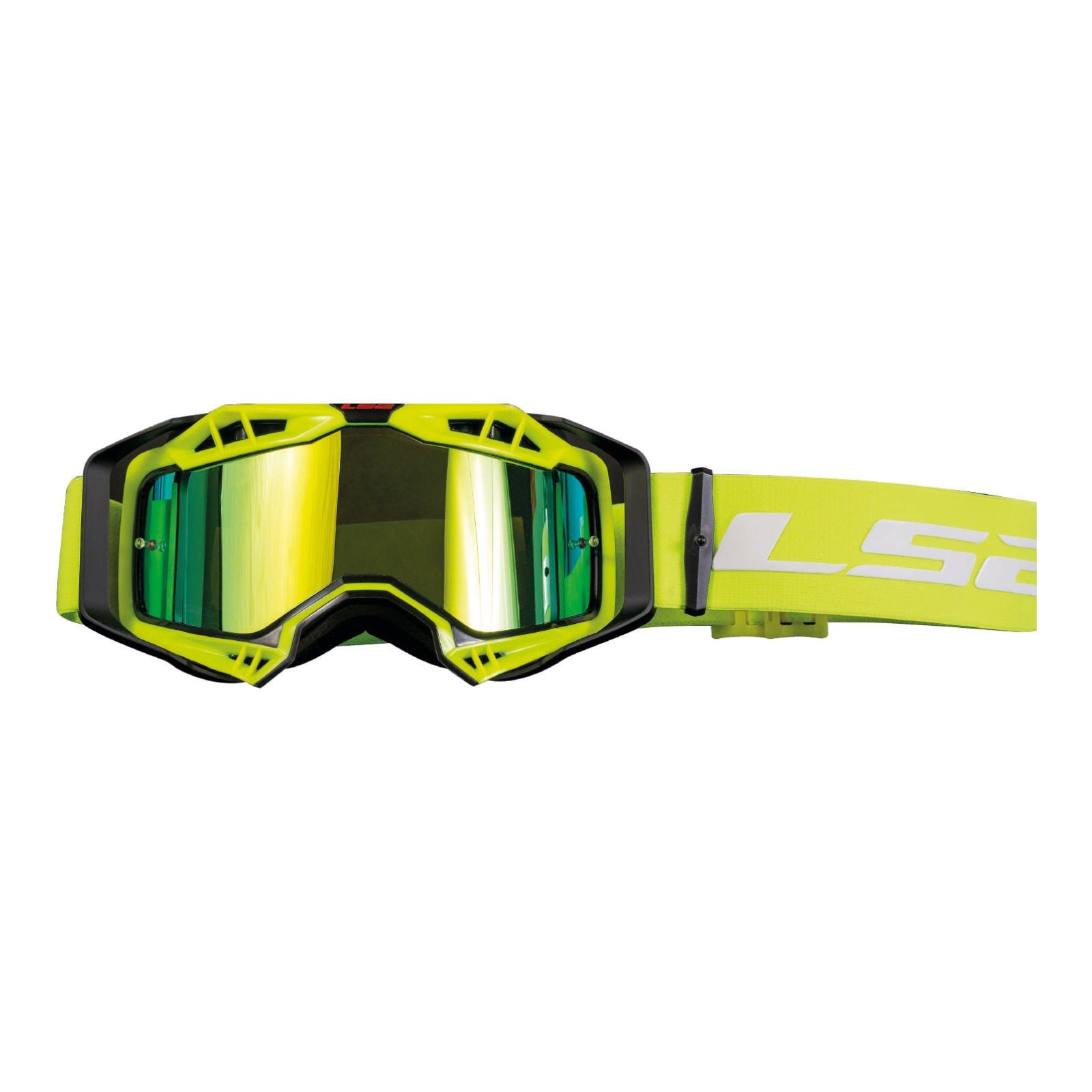 New LS2 Aura PRO Goggle With Iridium Lens - Yellow #LS27201002054