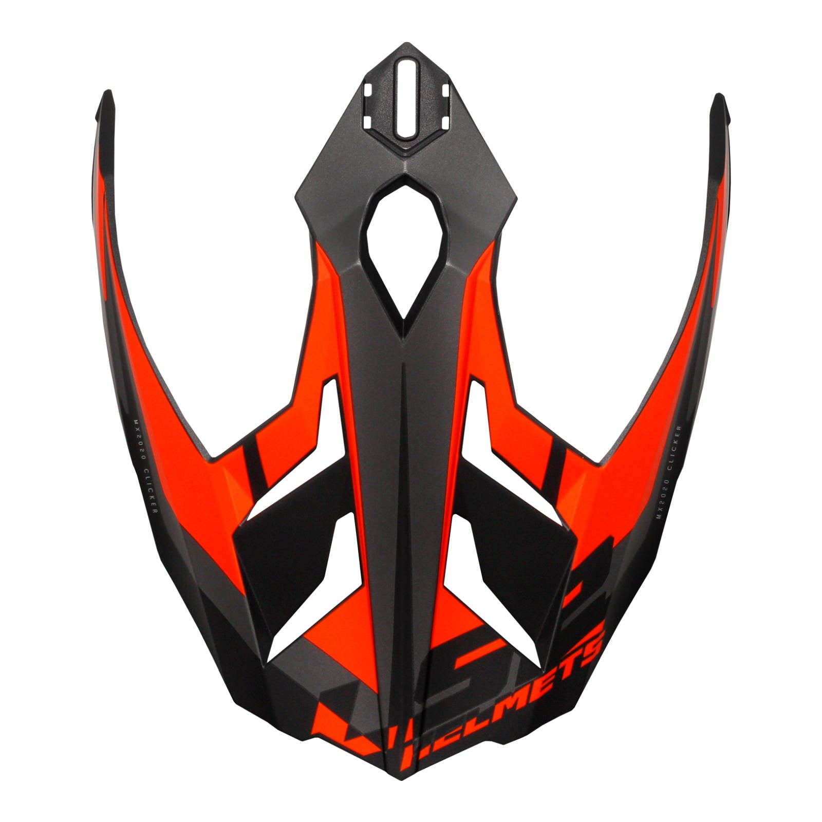 LS2 Helmet Accessories - MX701 Peak Alter Matt Black Florida Orange