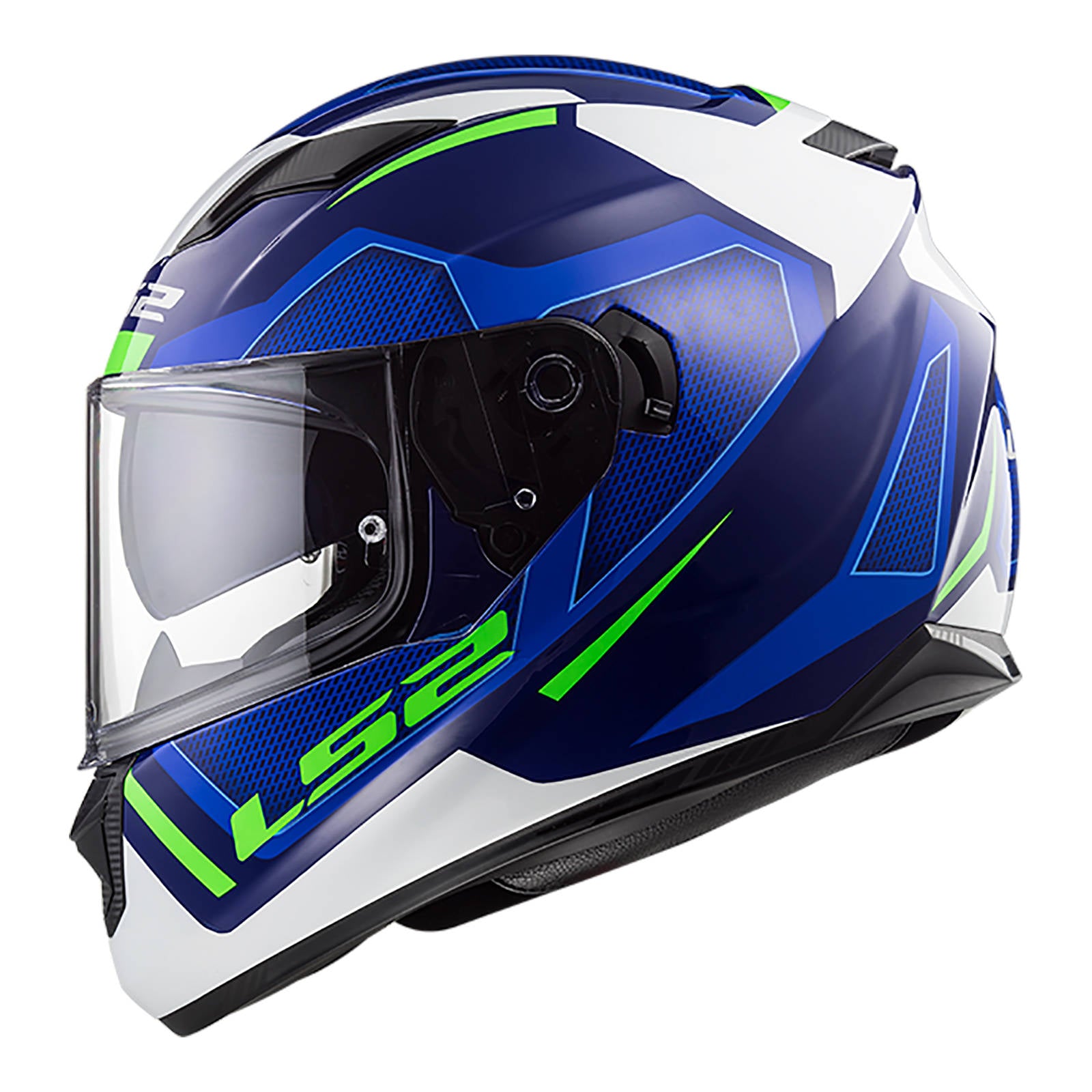 New LS2 FF320 Stream EVO Axis Helmet - White / Blue (M) #LS2FF320AXWBM