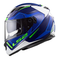 New LS2 FF320 Stream EVO Axis Helmet - White / Blue (XL) #LS2FF320AXWBXL