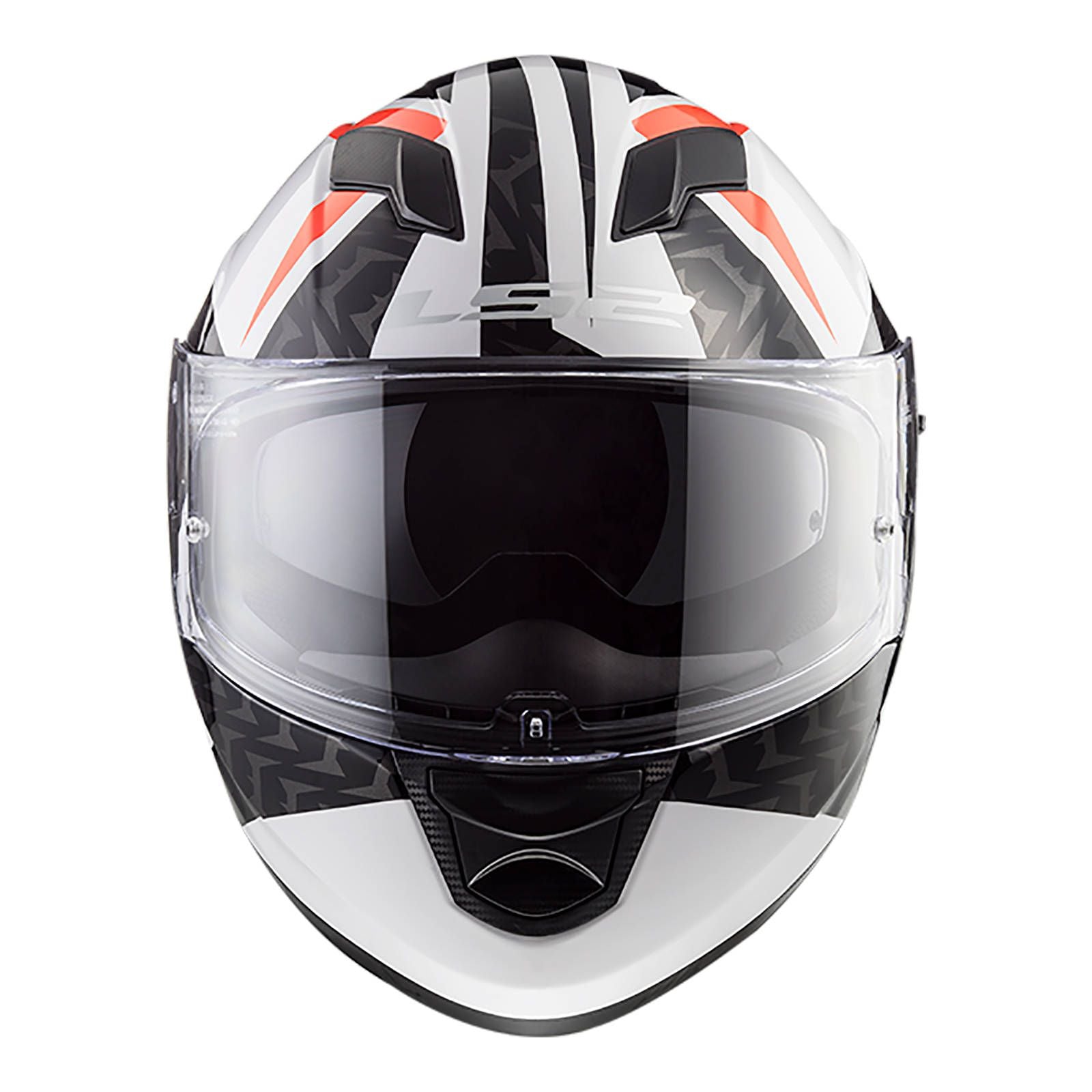 LS2 FF320 Stream EVO Commander Helmet - White/Black/Red (XS) #LS2FF320COMWBRXS