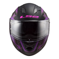 New LS2 FF320 Stream EVO Lux Helmet - Black / Pink / Purple (M) #LS2FF320LUM