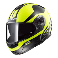 New LS2 FF325 STROBE ZONE HI-VIS//BLACK - XS FLIP FRONT LS2FF325HVYBXS