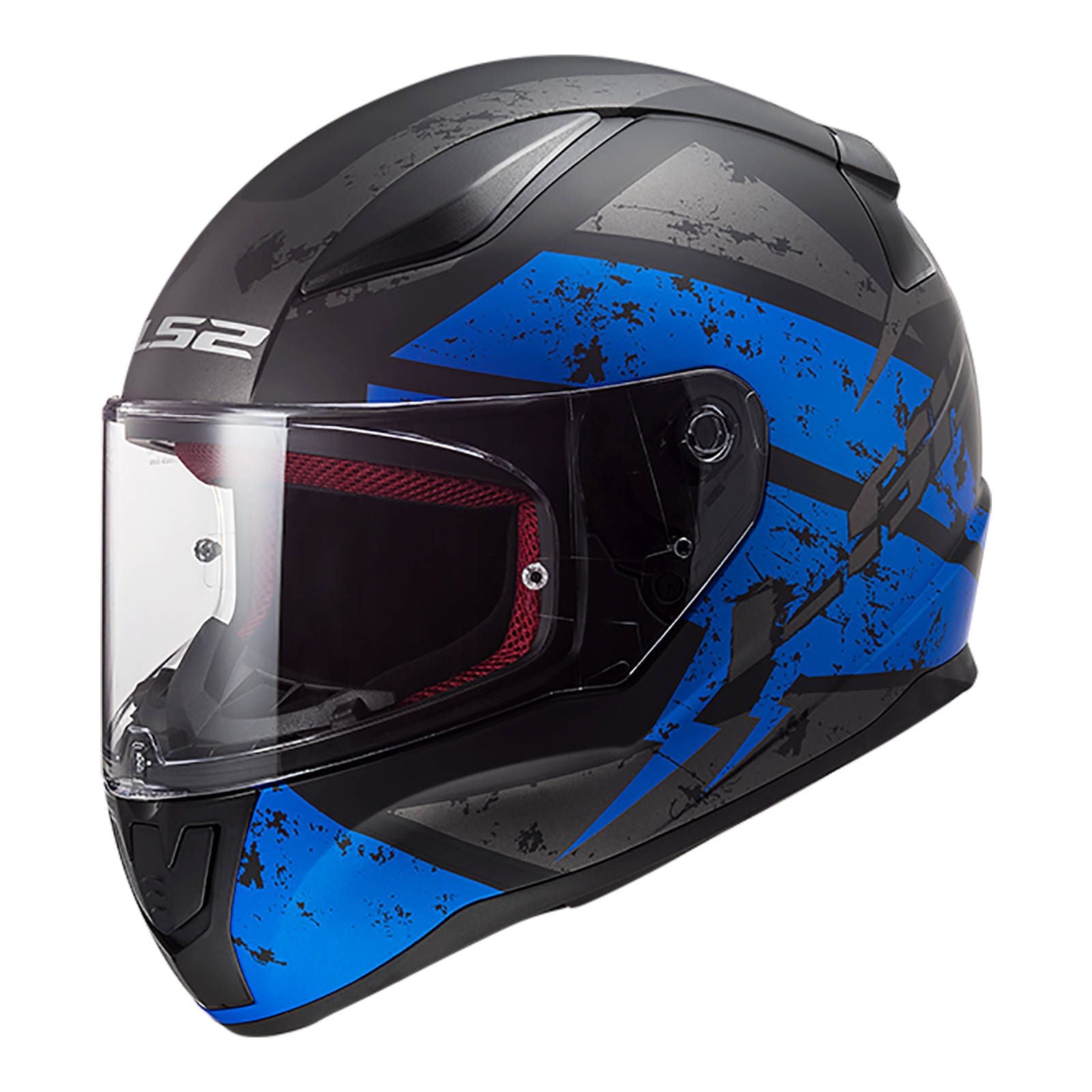 New LS2 FF353 Rapid Deadbolt Helmet - Matte Black / Blue (S) #LS2FF353DEAMBBS
