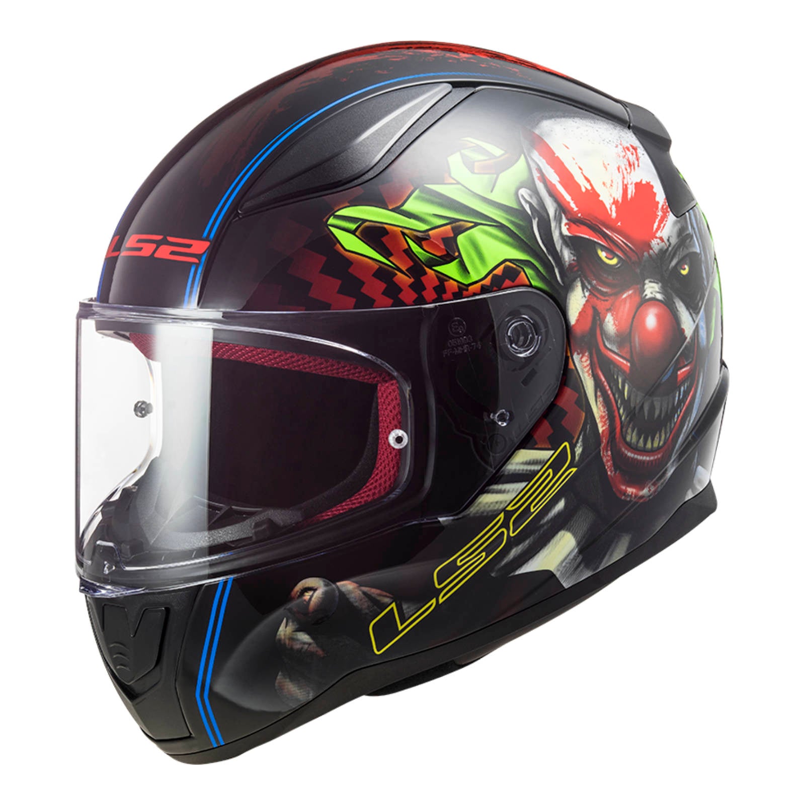 New LS2 FF353 Rapid Happy Helmet - Black / Red (3XL) #LS2FF353HAPPY3XL