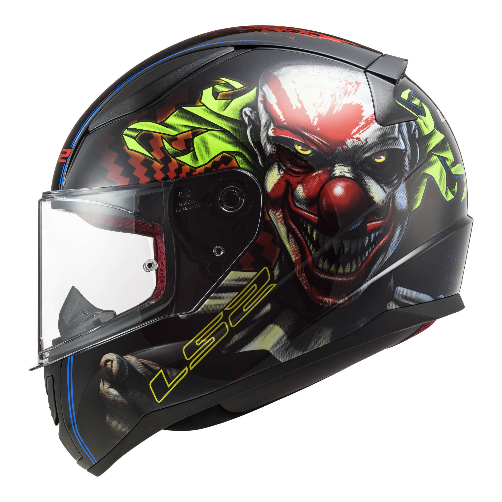New LS2 FF353 Rapid Happy Helmet - Black / Red (3XL) #LS2FF353HAPPY3XL