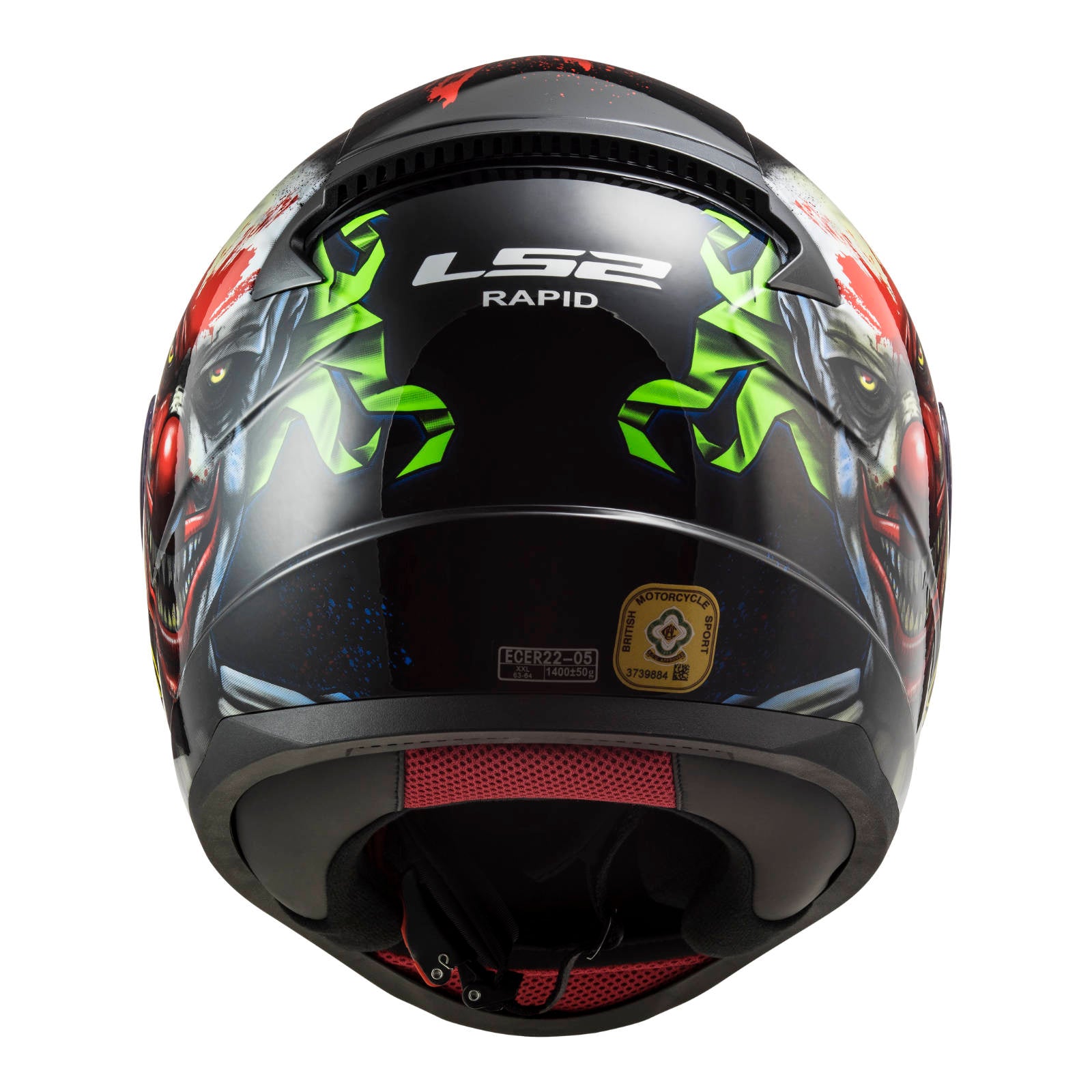 New LS2 FF353 Rapid Happy Helmet - Black / Red (3XL) #LS2FF353HAPPY3XL