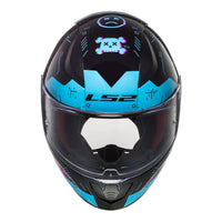 New LS2 FF353 Rapid Player Helmet - Black / Blue (3XL) #LS2FF353PLAYER3XL