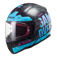 New LS2 FF353 Rapid Player Helmet - Black / Blue (XS) #LS2FF353PLAYERXS