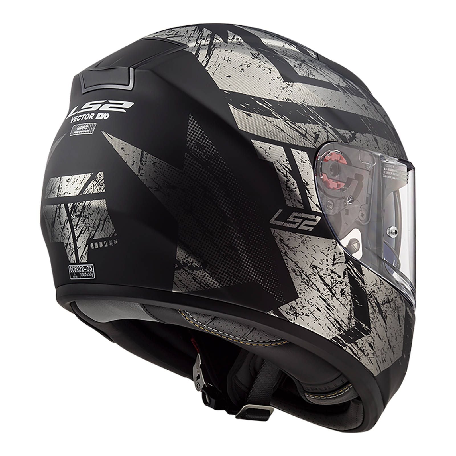 LS2 FF397 Vector EVO Hunter Helmet - Matte Black / Titanium (2XL)