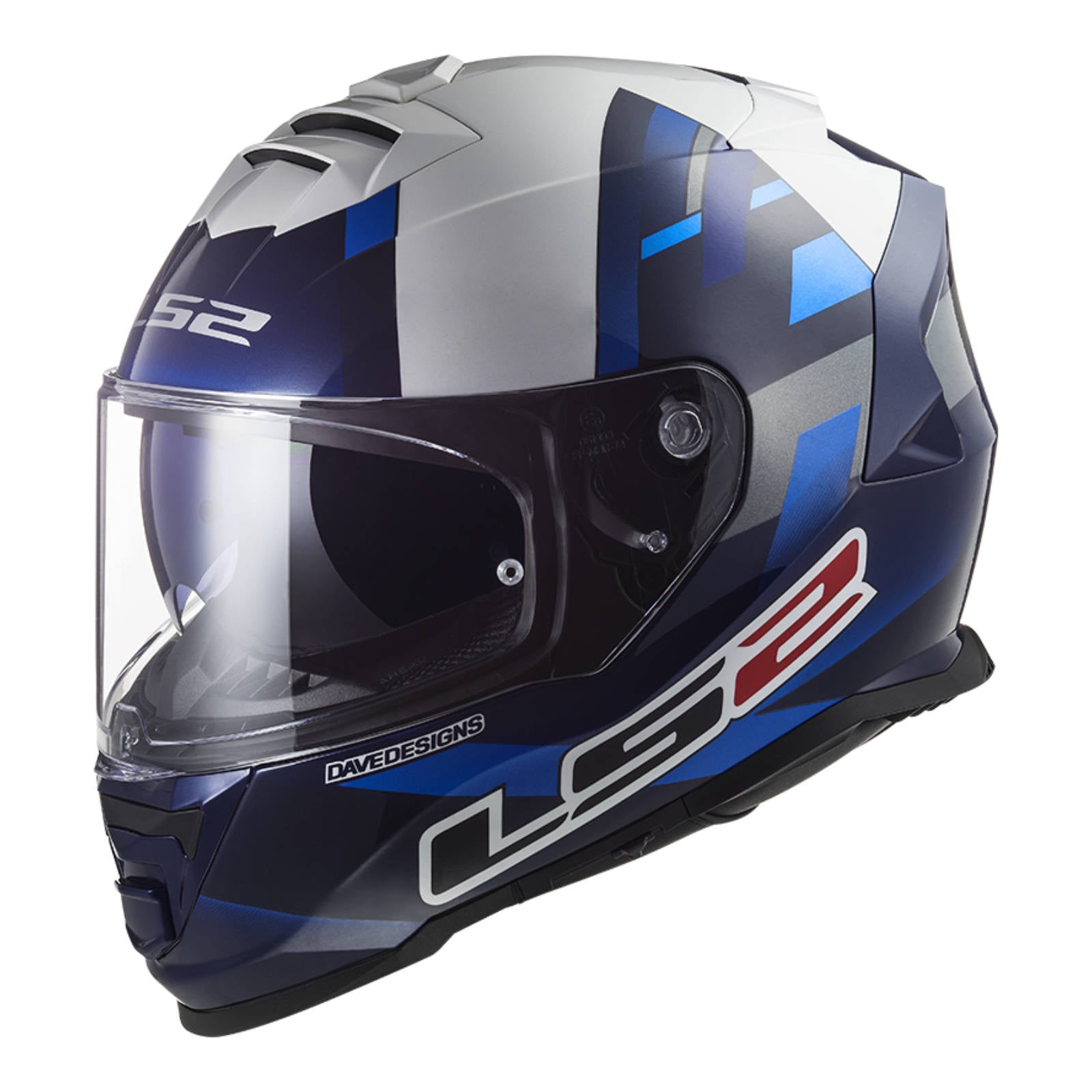 New LS2 FF800 Storm Mcphee Replica Helmet - Blue / White (L) #LS2FF800MCPHEEL