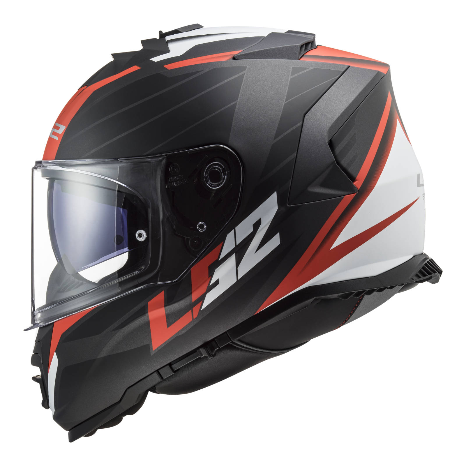 New LS2 Ff800 Storm Nerve Helmet - Matte Black / Red (3XL) LS2FF800NERVBLKRD3XL