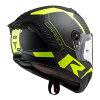 New LS2 FF805C Thunder Carbon Helmet - Hi-Vis / Yellow (S) #LS2FF805BLKHVY6KS
