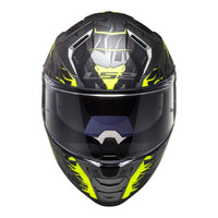 LS2 FF811 Vector II Techbot Helmet - Matte Titanium / Hi-Vis / Yellow (XS)