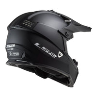 New LS2 MX437J Fast EVO Mini Helmet - Matte Black (YOUTH L) #LS2MX437JBLKL