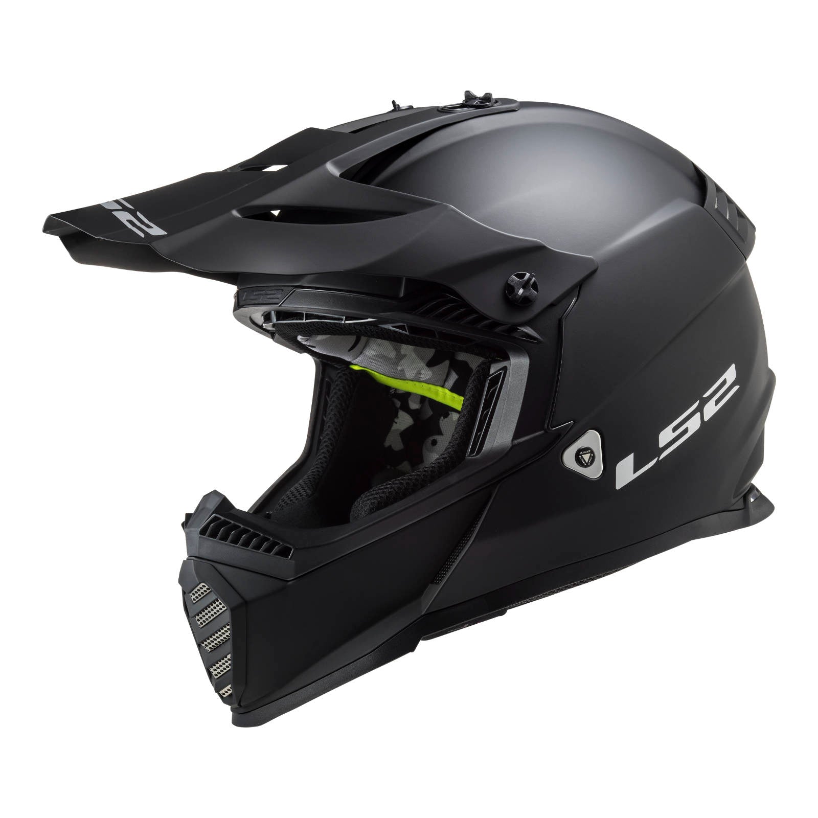 New LS2 MX437J Fast EVO Mini Helmet - Matte Black (YOUTH S) #LS2MX437JBLKS