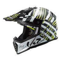 New LS2 MX437 Fast EVO Verve Helmet - Black / White (S) #LS2MX437VERVES