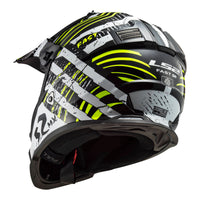 New LS2 MX437 Fast EVO Verve Helmet - Black / White (S) #LS2MX437VERVES