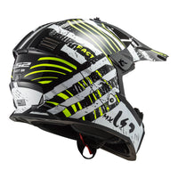 New LS2 MX437 Fast EVO Verve Helmet - Black / White (S) #LS2MX437VERVES