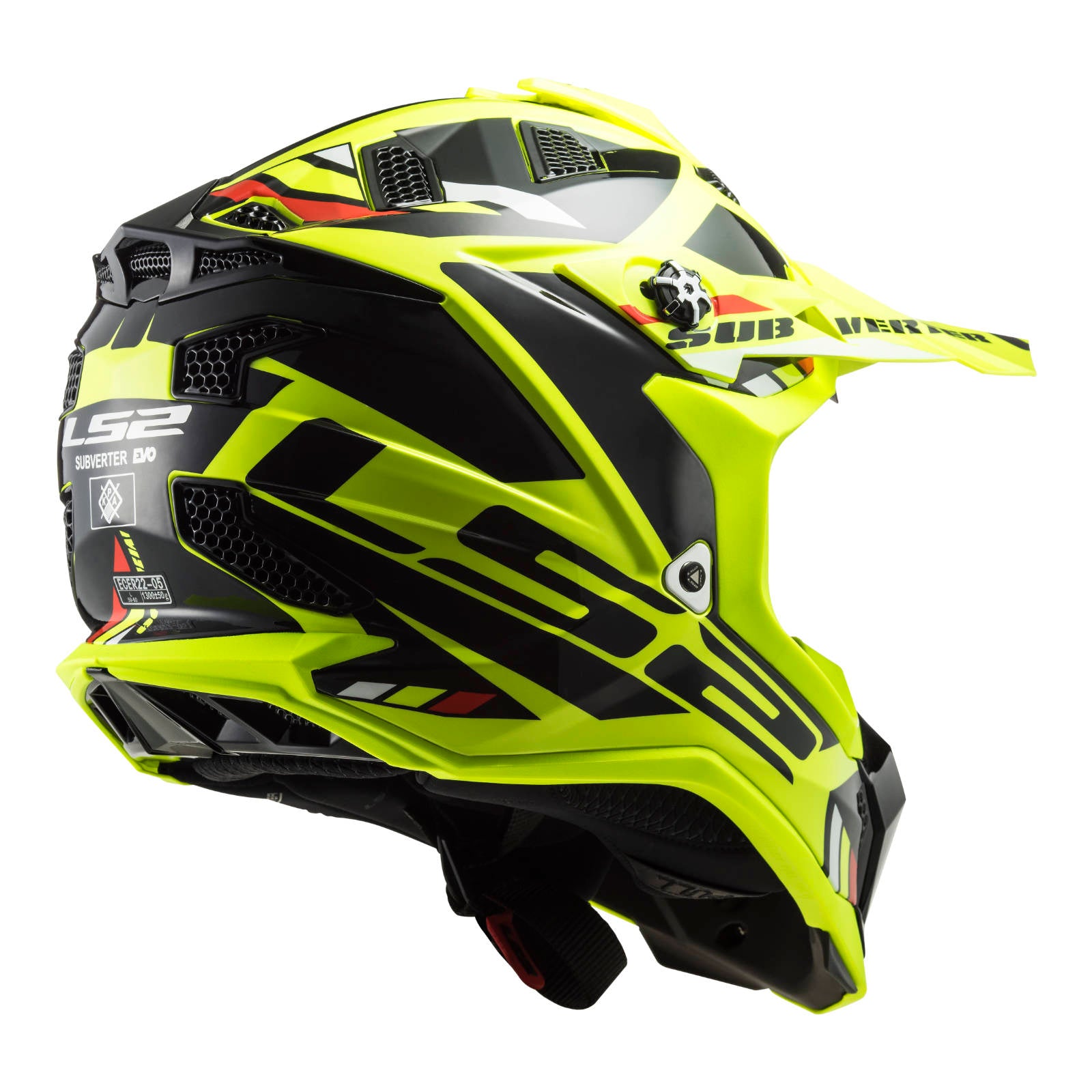 LS2 MX700 Subverter EVO Stomp Helmet - Hi-Vis / Yellow / Black (L)